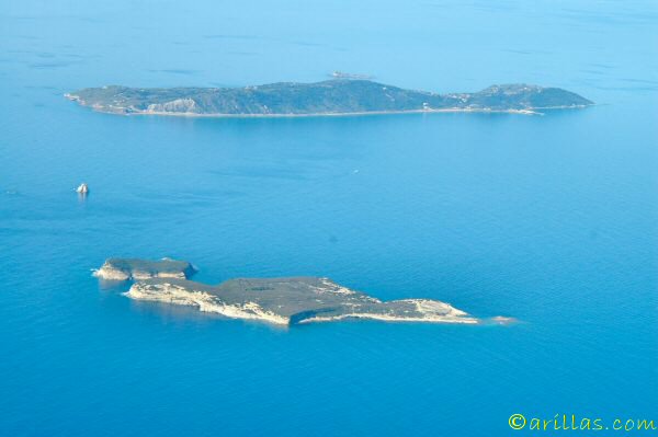View of Diaplo and Mathraki of Diapontian Islands